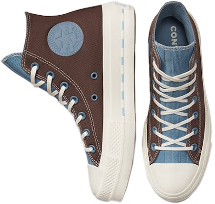 (Women) Converse Chuck Taylor All Star Lift Platform Crafted Canvas High 'Brazil Nut Indigo Oxide' 572708C Shop (Women) Converse Chuck Taylor All Star Lift Platform Crafted Canvas High 'Brazil Nut Indigo Oxide' 572708C