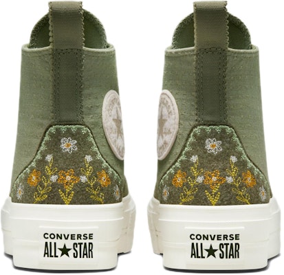 (W) Converse匡威女鞋厚底高帮‘秋季刺绣-浅色田野余料’ A05069C Shop (W) Converse匡威女鞋厚底高帮‘秋季刺绣-浅色田野余料’ A05069C