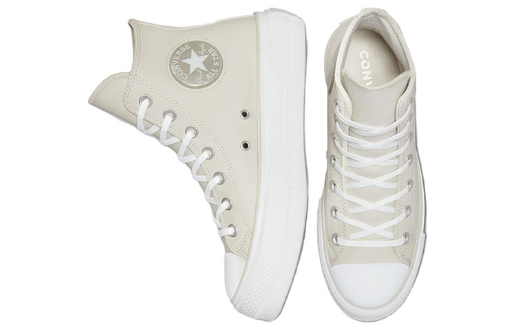 (W) Converse Chuck Taylor All Star Lift Platform 'Pearl Patch Beige' 圖 4