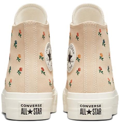 (W) 匡威Chuck Taylor All Star Lift高帮增高款刺绣玫瑰女鞋 A04300C Shop (W) 匡威Chuck Taylor All Star Lift高帮增高款刺绣玫瑰女鞋 A04300C