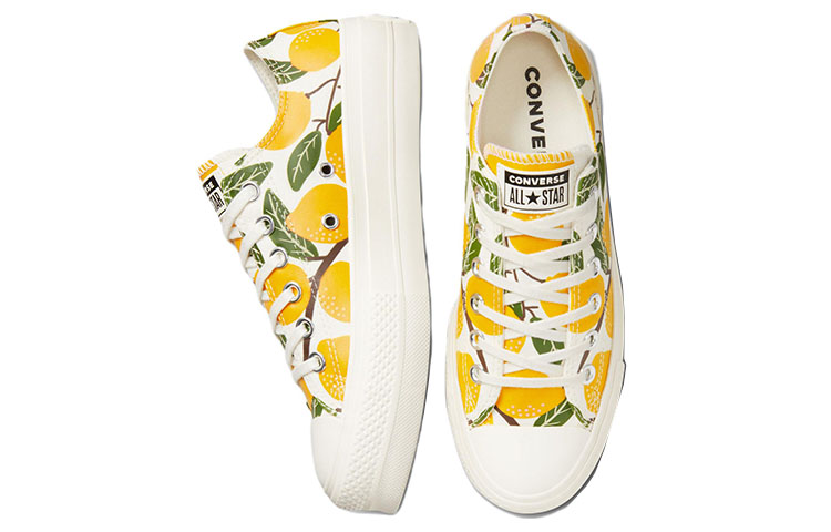 (W) Converse Chuck Taylor All Star Lift Platform 'White Yellow' 圖 4