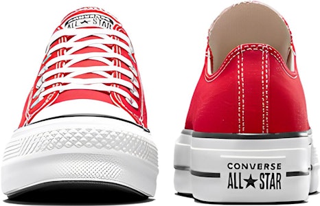 (W) Converse Chuck Taylor All Star Lift Plataforma Lona Baja 'Rojo Blanco' A06839C Shop (W) Converse Chuck Taylor All Star Lift Plataforma Lona Baja 'Rojo Blanco' A06839C