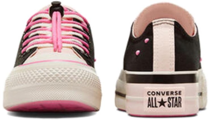 (W) Converse Chuck Taylor All Star Lift Platform EasyOn Rendah 'Hitam Fable Pink' A09540C Purchase (W) Converse Chuck Taylor All Star Lift Platform EasyOn Rendah 'Hitam Fable Pink' A09540C