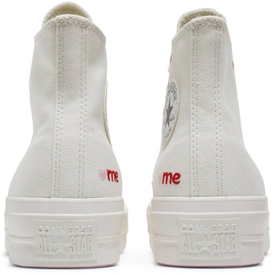 (Women) Converse Chuck Taylor All Star Lift Platform High 'Embroidered Hearts - White' A01599C Details for (Women) Converse Chuck Taylor All Star Lift Platform High 'Embroidered Hearts - White' A01599C