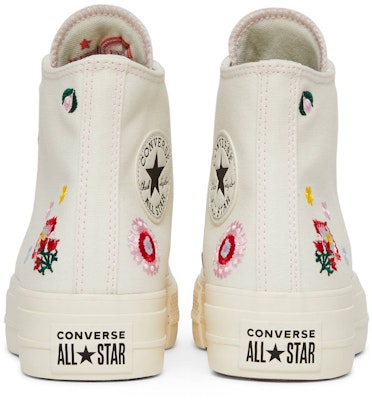 (Women) Converse Chuck Taylor All Star Lift Platform High 'Floral Embroidery - Egret' A02198C Details for (Women) Converse Chuck Taylor All Star Lift Platform High 'Floral Embroidery - Egret' A02198C