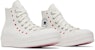 (W) Converse Chuck Taylor All Star Lift Platform High 'Embroidered Hearts - Putih' A01599C