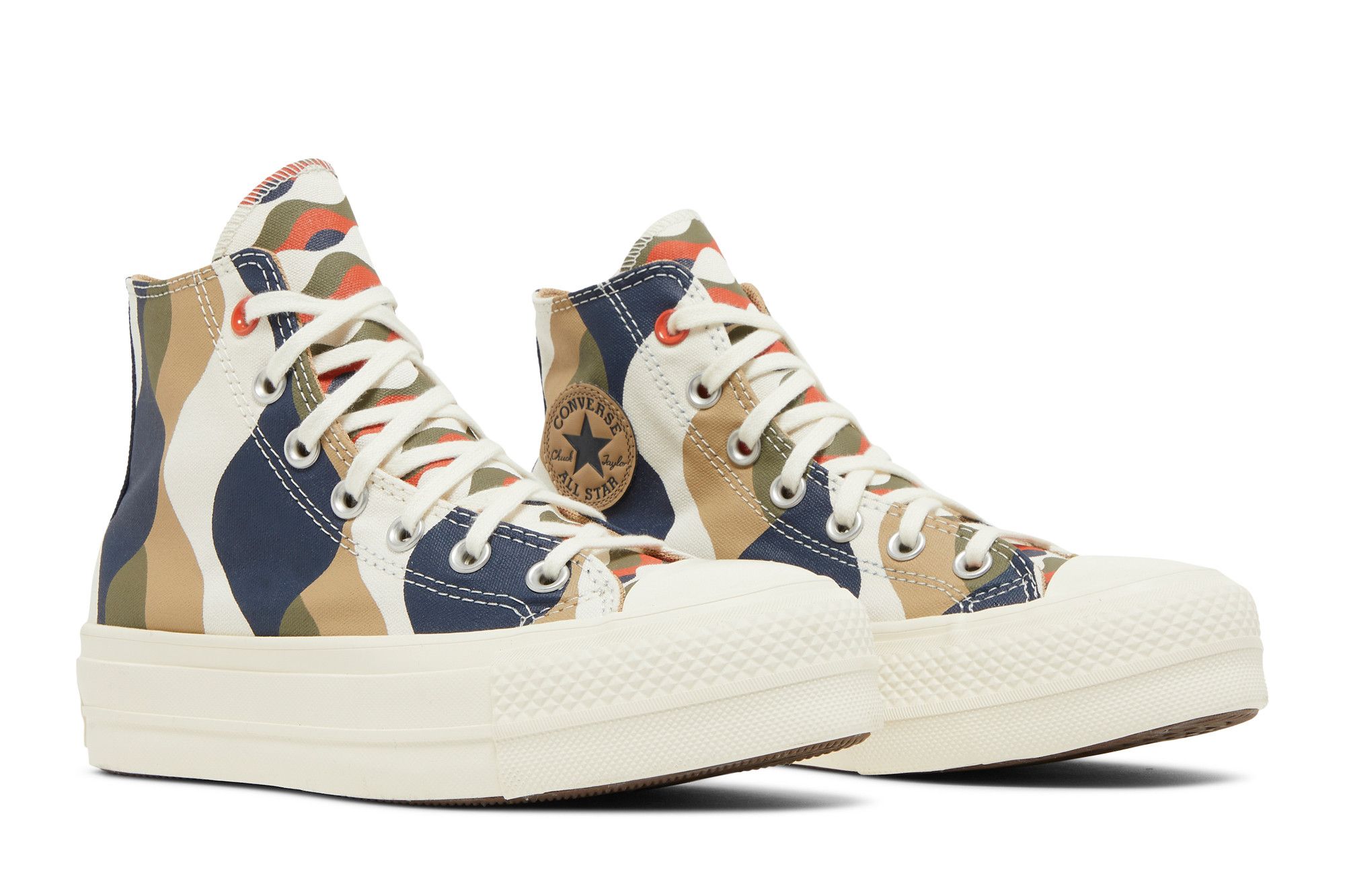 Cheap (W) 匡威 Chuck Taylor All Star Lift 厚底高帮 '扭曲经典 - 深蓝实用款' A04301C