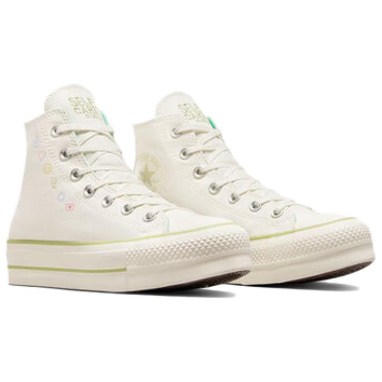 (W) Converse Chuck Taylor All Star Lift Platform 'White Green' 圖 9