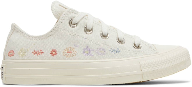 (W) Converse Chuck Taylor All Star 低筒『刺繡花卉 - 尼鷺白』 A01595C Buy (W) Converse Chuck Taylor All Star 低筒『刺繡花卉 - 尼鷺白』 A01595C