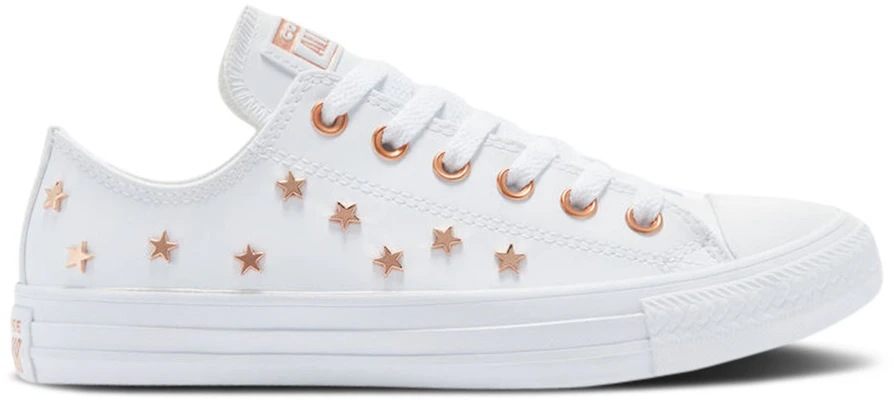 (W) Converse Chuck Taylor All Star Low ''Ster Studs - Wit Roze Goud'' 569943C Buy (W) Converse Chuck Taylor All Star Low ''Ster Studs - Wit Roze Goud'' 569943C