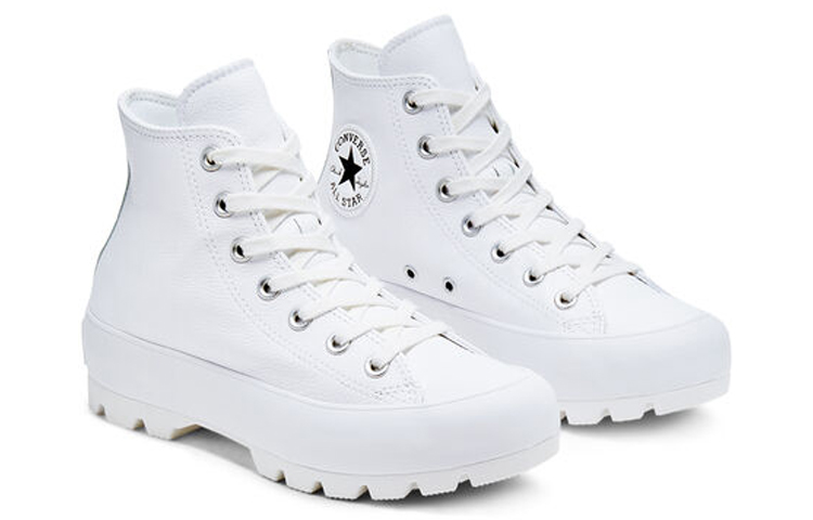 Lookbook (W) Converse Chuck Taylor All Star Lugged Leather Tinggi 'Putih' 567165C