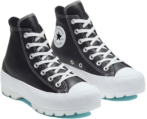 (W) Converse Chuck Taylor All Star Lugged Kulit High 'Hitam Putih' 567164C Lookbook (W) Converse Chuck Taylor All Star Lugged Kulit High 'Hitam Putih' 567164C