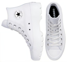 (W) 컨버스 척 테일러 올스타 럭 레더 하이 '화이트' 567165C Shop (W) 컨버스 척 테일러 올스타 럭 레더 하이 '화이트' 567165C