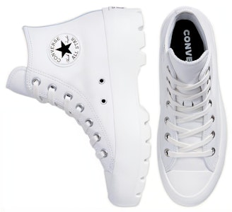 (W) Converse Chuck Taylor All Star Lugged Leather Tinggi 'Putih' 567165C Shop (W) Converse Chuck Taylor All Star Lugged Leather Tinggi 'Putih' 567165C