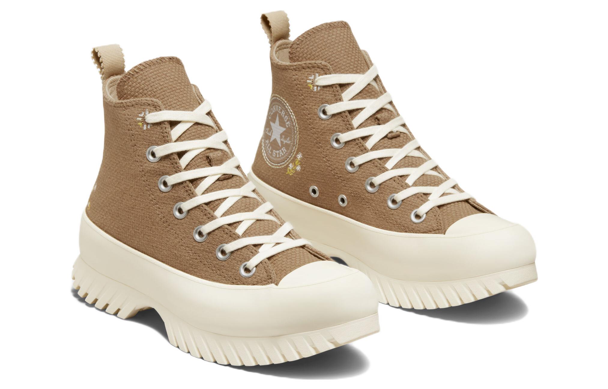 Lookbook （女性）Converse Chuck Taylor All Star 厚底 2.0 高筒 '秋季刺繡 - 沙丘' A05067C