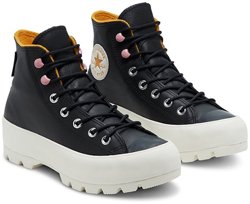 (W) Converse Chuck Taylor All Star Lugged Winter High GTX 'Hitam Kuning Saffron' 568763C Lookbook (W) Converse Chuck Taylor All Star Lugged Winter High GTX 'Hitam Kuning Saffron' 568763C