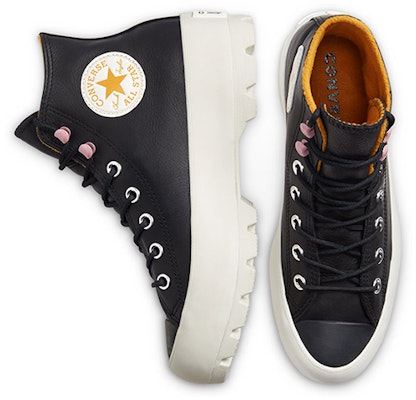 (W) Converse Chuck Taylor All Star Lugged Winter High GTX 'Hitam Kuning Saffron' 568763C Shop (W) Converse Chuck Taylor All Star Lugged Winter High GTX 'Hitam Kuning Saffron' 568763C