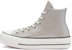 (W) Converse Chuck Taylor All Star Metallic Platform Tinggi 'Perak Egret' 569238C
