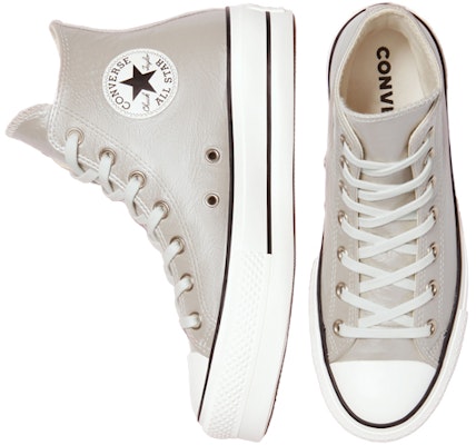 (W) Converse Chuck Taylor All Star Metallic Classics Platform Tinggi 'Silver Egret' 569238C Shop (W) Converse Chuck Taylor All Star Metallic Classics Platform Tinggi 'Silver Egret' 569238C