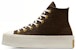 (W) Converse Chuck Taylor All Star Modern Corduroy Lift Platform 'Fresh Brew' Wanita A07203C
