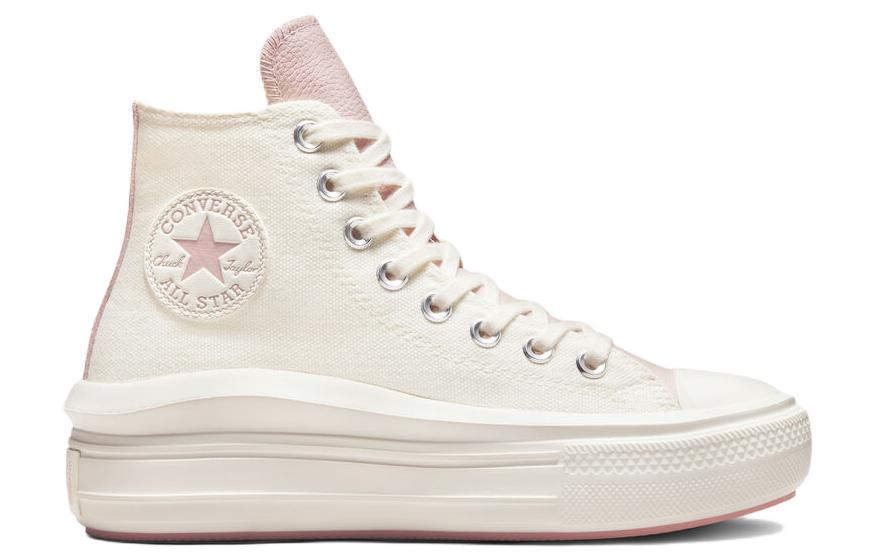 Order (W) Converse Chuck Taylor All Star Move 'Kanvas Tinggi Anti-Gelincir - Oatmeal' A03722C