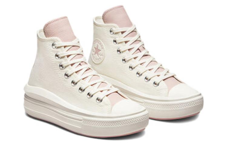 Lookbook (W) Converse Chuck Taylor All Star Move 'Kanvas Tinggi Anti-Gelincir - Oatmeal' A03722C