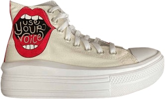 (Women) Converse Chuck Taylor All Star Move High 'Use Your Voice' 569913C (Women) Converse Chuck Taylor All Star Move High 'Use Your Voice' 569913C