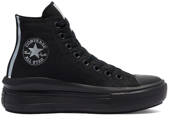 (Women) Converse Chuck Taylor All Star Move High 'Black Metallic' 570971C Order (Women) Converse Chuck Taylor All Star Move High 'Black Metallic' 570971C