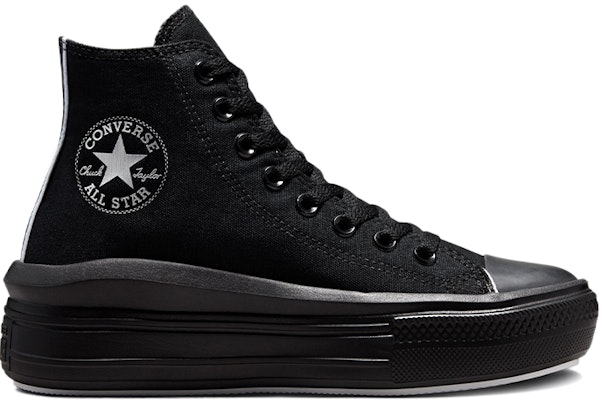 (Women) Converse Chuck Taylor All Star Move High 'Black' 572070C Order (Women) Converse Chuck Taylor All Star Move High 'Black' 572070C