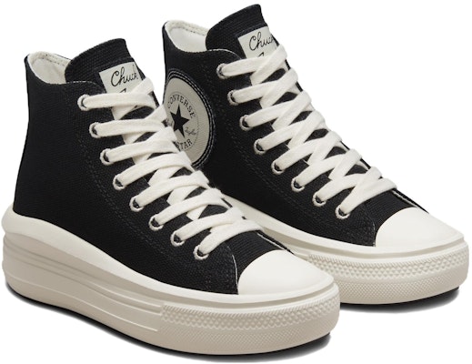 (Women) Converse Chuck Taylor All Star Move High 'Black Canvas' A05177C Lookbook (Women) Converse Chuck Taylor All Star Move High 'Black Canvas' A05177C