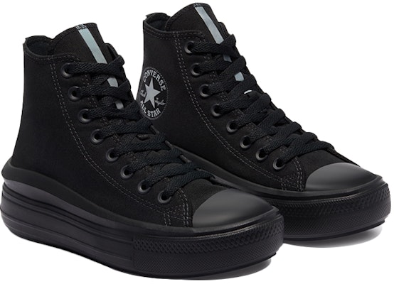 (Women) Converse Chuck Taylor All Star Move High 'Black Metallic' 570971C Lookbook (Women) Converse Chuck Taylor All Star Move High 'Black Metallic' 570971C