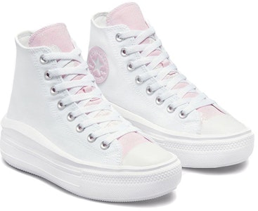 (W) Converse Chuck Taylor All Star Move High 'Floral Híbrido - Blanco Rosa Espuma' 571577C Lookbook (W) Converse Chuck Taylor All Star Move High 'Floral Híbrido - Blanco Rosa Espuma' 571577C