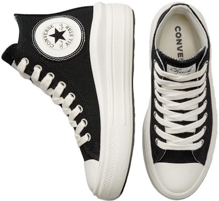 (Women) Converse Chuck Taylor All Star Move High 'Black Canvas' A05177C Shop (Women) Converse Chuck Taylor All Star Move High 'Black Canvas' A05177C