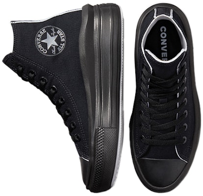 (W) Converse Chuck Taylor All Star Move Tinggi 'Hitam' 572070C Shop (W) Converse Chuck Taylor All Star Move Tinggi 'Hitam' 572070C