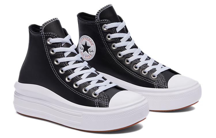 Lookbook (W) Converse Chuck Taylor All Star Move High Top 'Hitam Putih' 572278C