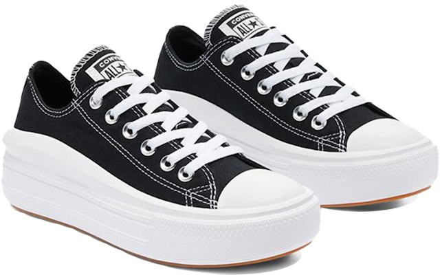 (Women) Converse Chuck Taylor All Star Move Low 'Black' 570256C Lookbook (Women) Converse Chuck Taylor All Star Move Low 'Black' 570256C