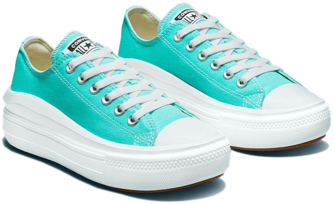 (W) Converse Chuck Taylor All Star Move Low 'Aqua Elektrik' 571578C Lookbook (W) Converse Chuck Taylor All Star Move Low 'Aqua Elektrik' 571578C