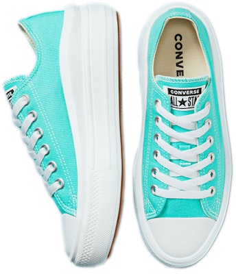 (W) Converse Chuck Taylor All Star Move Low 'Aqua Elektrik' 571578C Purchase (W) Converse Chuck Taylor All Star Move Low 'Aqua Elektrik' 571578C