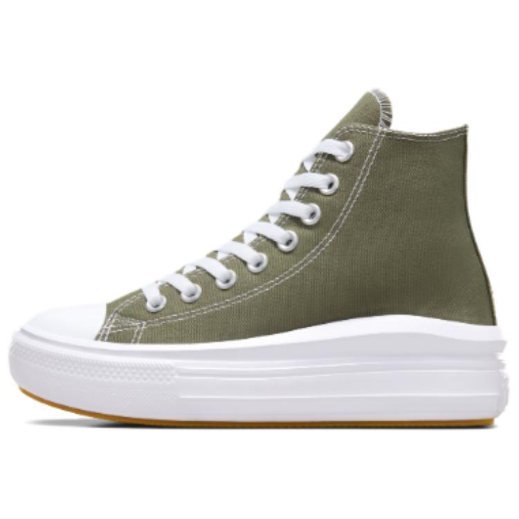 (Women) Converse Chuck Taylor All Star Move Platform Utility High Top Canvas Green Women. A08295C