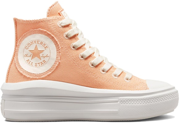 Converse Chuck Taylor All Star Move 平台鞋 大標 防滑耐磨 高筒 帆布鞋 女款 橙色 Order Converse Chuck Taylor All Star Move 平台鞋 大標 防滑耐磨 高筒 帆布鞋 女款 橙色