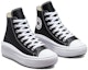 Lookbook (W) Converse Chuck Taylor All Star Move Platform Tinggi 'Kulit - Hitam' A04294C