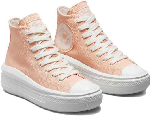 Converse Chuck Taylor All Star Move 平台鞋 大標 防滑耐磨 高筒 帆布鞋 女款 橙色 Lookbook Converse Chuck Taylor All Star Move 平台鞋 大標 防滑耐磨 高筒 帆布鞋 女款 橙色