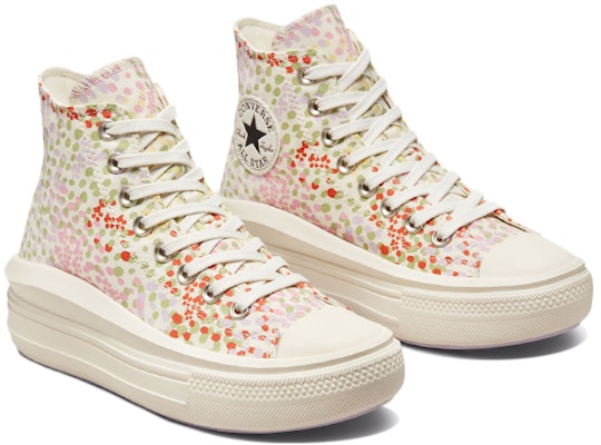 (W) 匡威Chuck Taylor All Star平台高帮“花卉” A01593C Lookbook (W) 匡威Chuck Taylor All Star平台高帮“花卉” A01593C