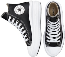 (W) Converse Chuck Taylor All Star Move Platform Tinggi 'Kulit - Hitam' A04294C Shop (W) Converse Chuck Taylor All Star Move Platform Tinggi 'Kulit - Hitam' A04294C