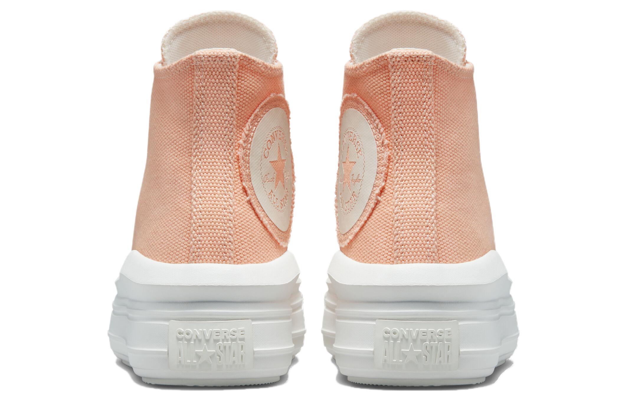 Shop Converse Chuck Taylor All Star Move 平台鞋 大標 防滑耐磨 高筒 帆布鞋 女款 橙色