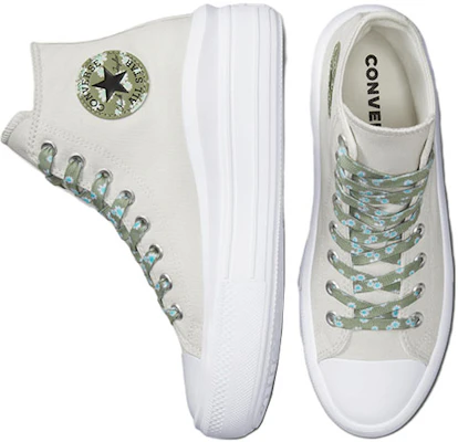 (W) Converse Chuck Taylor All Star Move Plataforma 'Gris Verde' A00838C Shop (W) Converse Chuck Taylor All Star Move Plataforma 'Gris Verde' A00838C