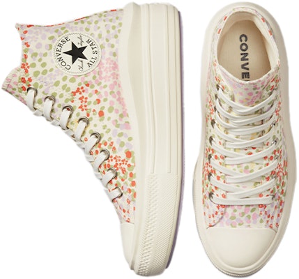 (W) 匡威Chuck Taylor All Star平台高帮“花卉” A01593C Shop (W) 匡威Chuck Taylor All Star平台高帮“花卉” A01593C