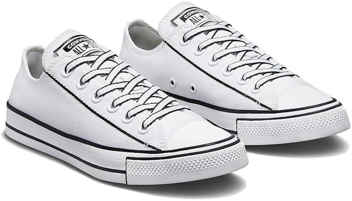 Converse All Star 70 耐磨防滑 低筒 帆布鞋 女式 白黑 Lookbook Converse All Star 70 耐磨防滑 低筒 帆布鞋 女式 白黑