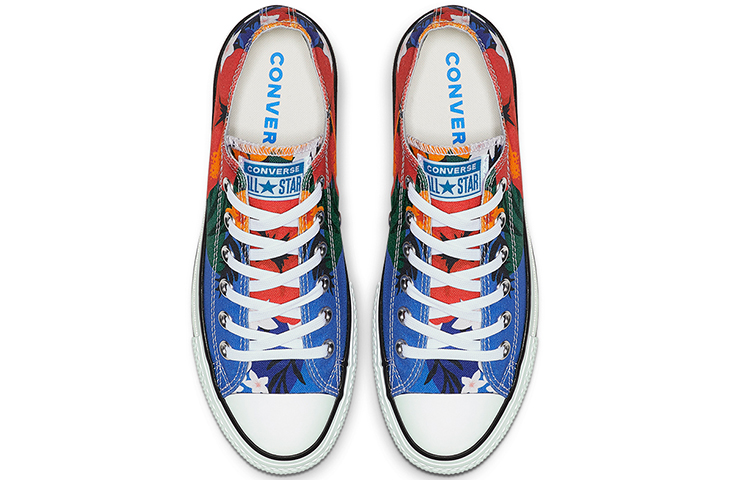 (W) Converse Chuck Taylor All Star Paradise Prints Lift Low-Top Floral 'White Red Blue' 圖 3