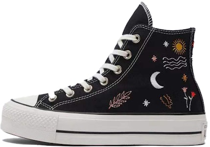 (W) Converse Chuck Taylor All Star Platform High 'It's Okay To Wander - Hitam' 571085C Buy (W) Converse Chuck Taylor All Star Platform High 'It's Okay To Wander - Hitam' 571085C